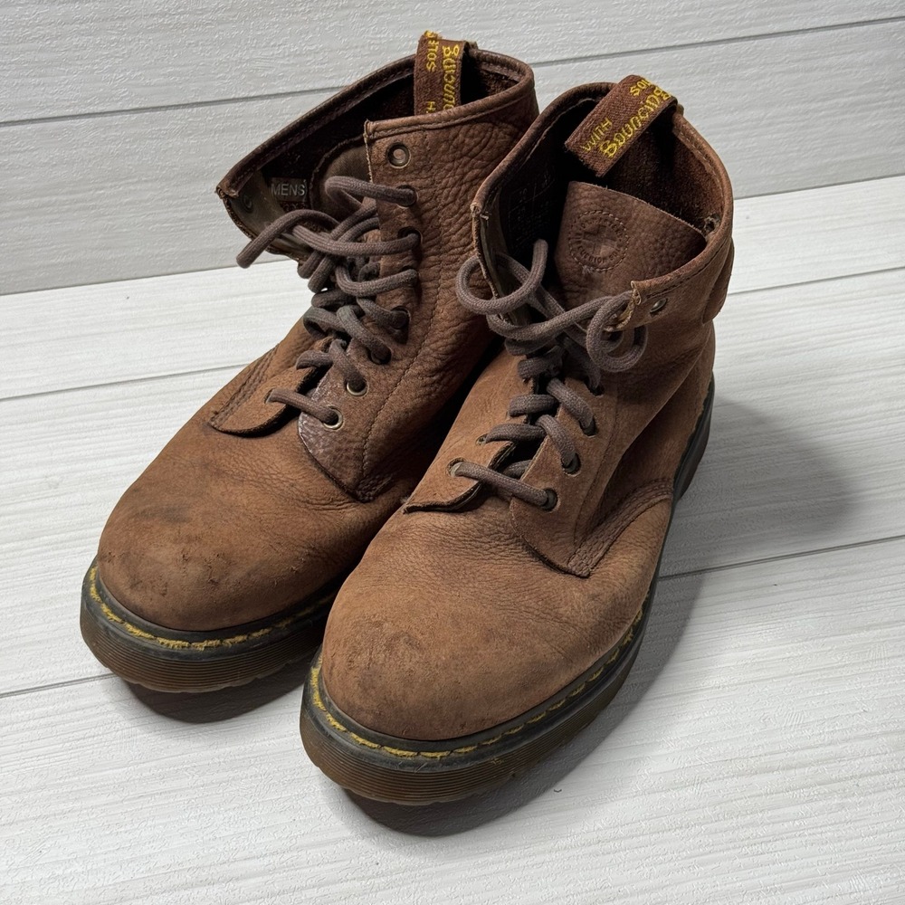 Dr Martens 1460 Brown Leather Lace Up Combat Boot Outdoor Streetwear Punk Men 11